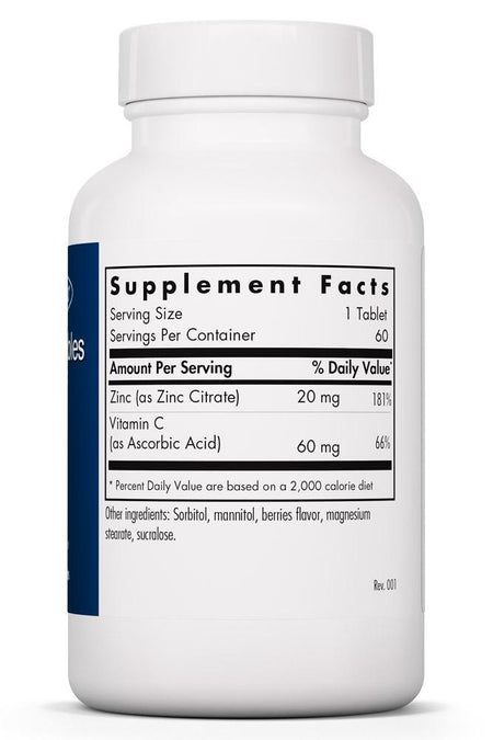 Zinc Chewables 60 Chewable Tablets Allergy Research Group - Premium  from Allergy Research Group - Just $12.99! Shop now at Nutrigeek
