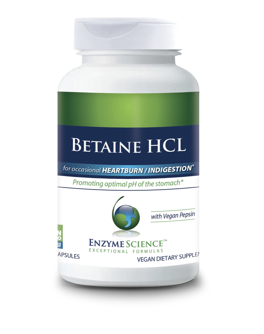 Betaine HCL 120 capsules Enzyme Science - Premium Vitamins & Supplements from Enzyme Science - Just $22.99! Shop now at Nutrigeek