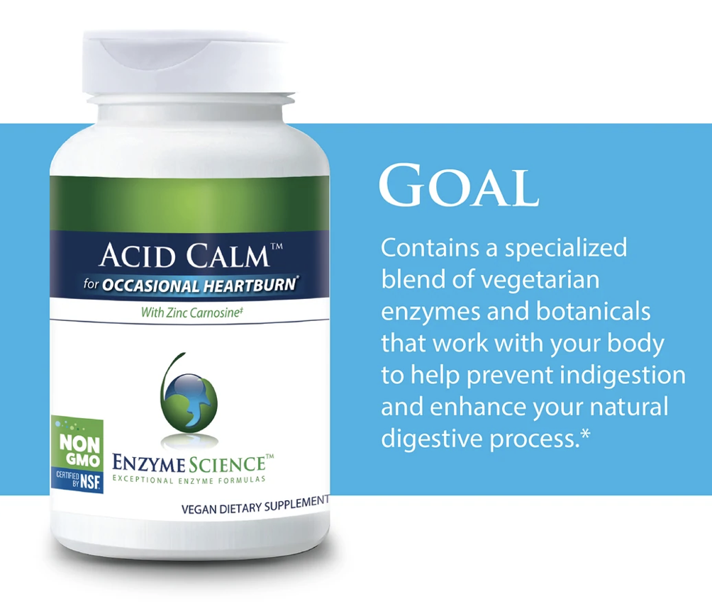 Acid Calm™ 90 сapsules Enzyme Science - Premium Vitamins & Supplements from Enzyme Science - Just $28.99! Shop now at Nutrigeek