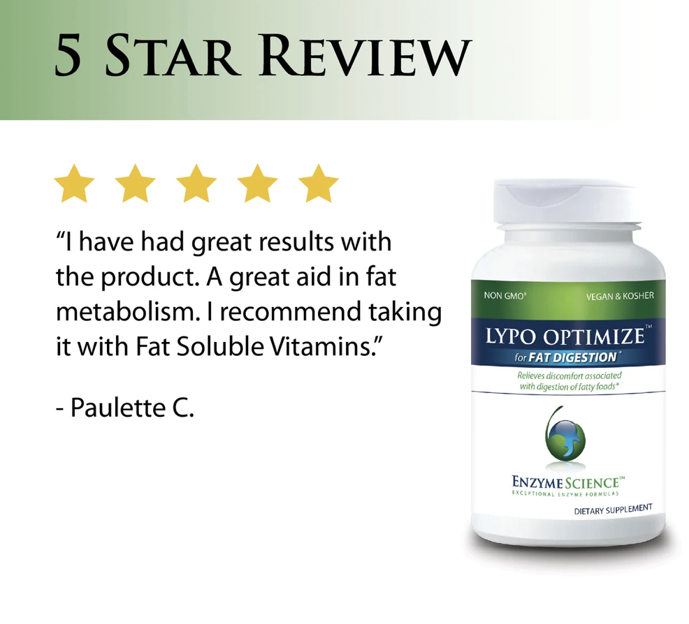 Lypo Optimize 90 vegcaps Enzyme Science - Premium  from Enzyme Science - Just $43.00! Shop now at Nutrigeek