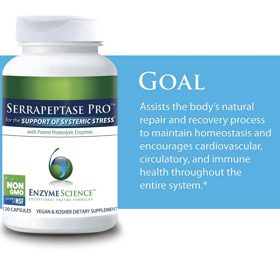 Serrapeptase Pro 120 capsules Enzyme Science - Premium Vitamins & Supplements from Enzyme Science - Just $57.50! Shop now at Nutrigeek
