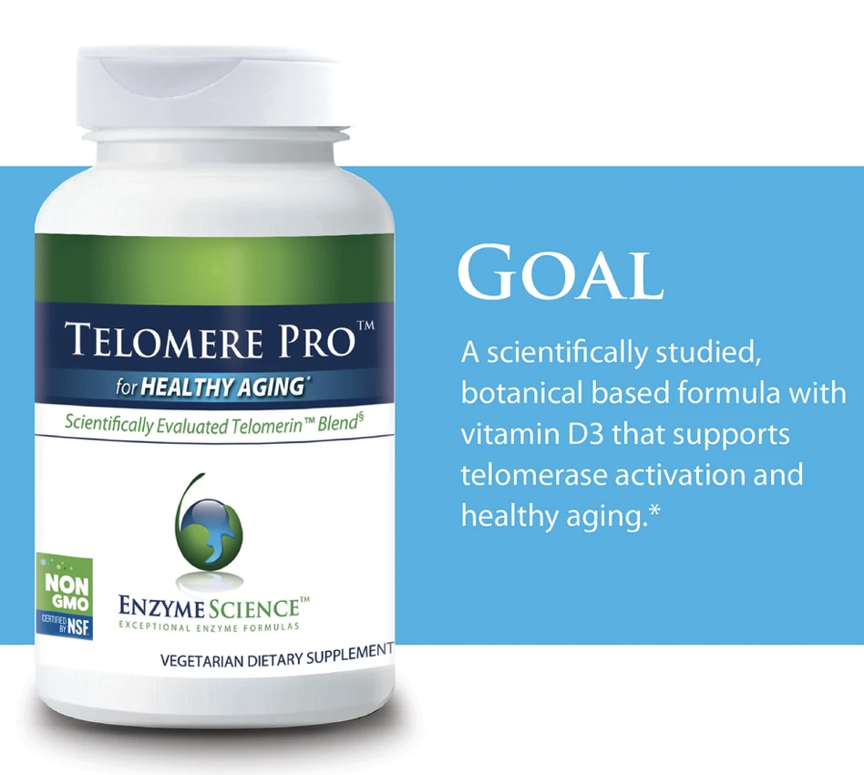 Telomere Pro™ 30 capsules Enzyme Science - Premium Vitamins & Supplements from Enzyme Science - Just $43.99! Shop now at Nutrigeek