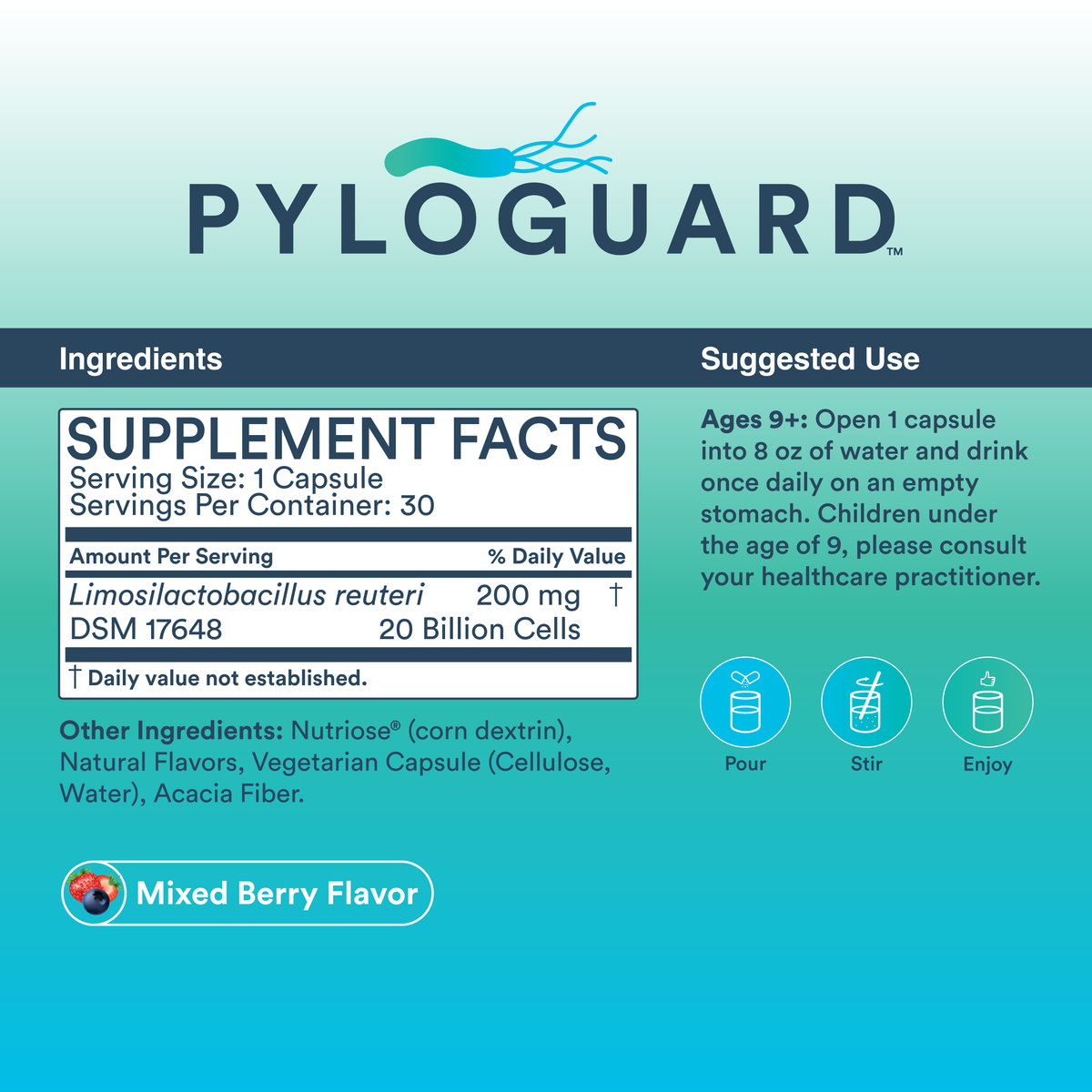 PyloGuard 30 capsules Microbiome Labs - Premium  from Microbiome Labs - Just $45.99! Shop now at Nutrigeek