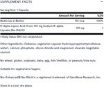 R-Alpha Lipoic Acid 60 capsules Jarrow Formulas - Premium Vitamins & Supplements from Jarrow Formulas - Just $33.49! Shop now at Nutrigeek