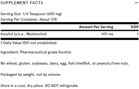 Inositol Powder 600mg 227 Grams Jarrow Formulas - Premium Vitamins & Supplements from Jarrow Formulas - Just $34.49! Shop now at Nutrigeek