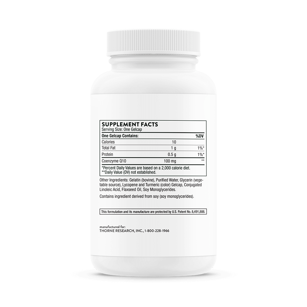 CoQ10 (formerly Q-Best 100) 60 Gelcaps Thorne - Premium Vitamins & Supplements from Thorne - Just $46.00! Shop now at Nutrigeek