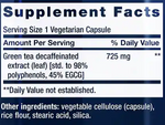 Decaffeinated Mega Green Tea Extract 100 capsules Life Extension - Premium Vitamins & Supplements from Life Extension - Just $22.99! Shop now at Nutrigeek