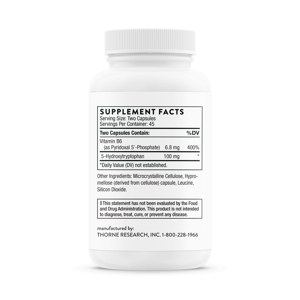 5-Hydroxytryptophan 90 capsules Thorne - Premium Vitamins & Supplements from Thorne - Just $35.00! Shop now at Nutrigeek